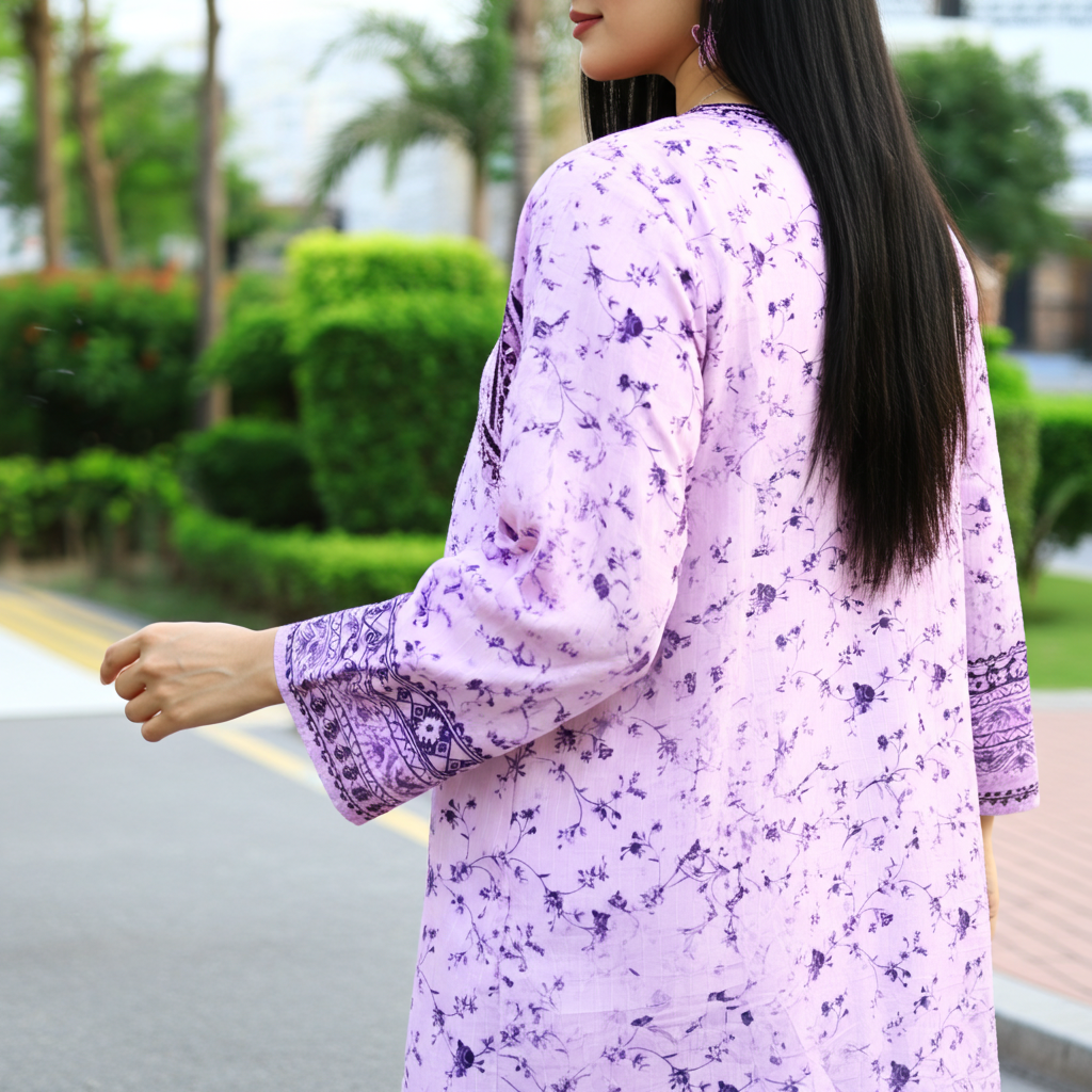 Stylish and Luxury Premium cotton lawn -3 Piece Suit (ZOK-0203)