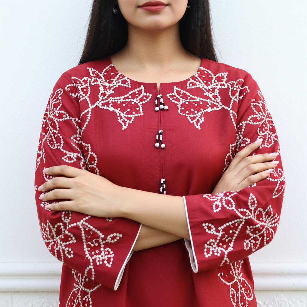 Stylish and Classic Embroidered-3 Piece Suit (ZOK-01302)