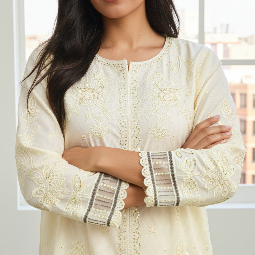 Stylish and Luxury Premium cotton lawn -3 Piece Suit (ZOK-0101)