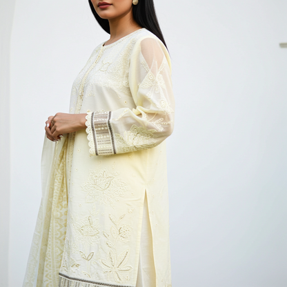 Stylish and Luxury Premium cotton lawn -3 Piece Suit (ZOK-0101)