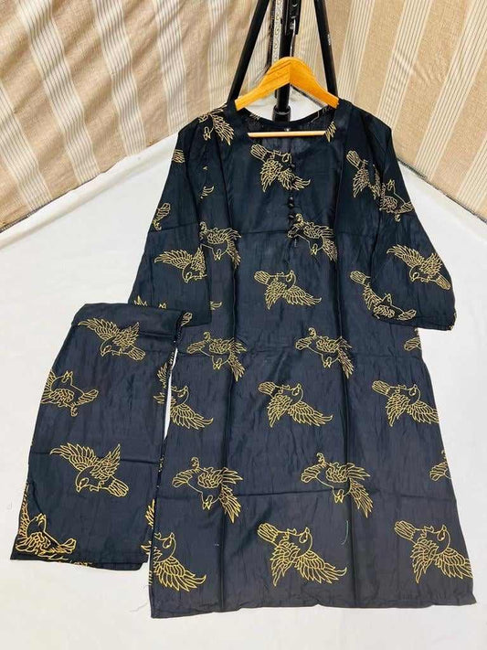 Block Print 2-Piece Suit – Sparrow Design (ZOK-0501)